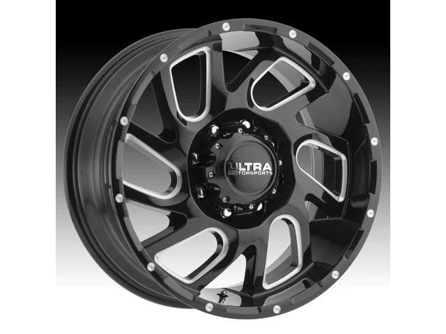 Black Milled 17x9 6x5.5 18mm H866