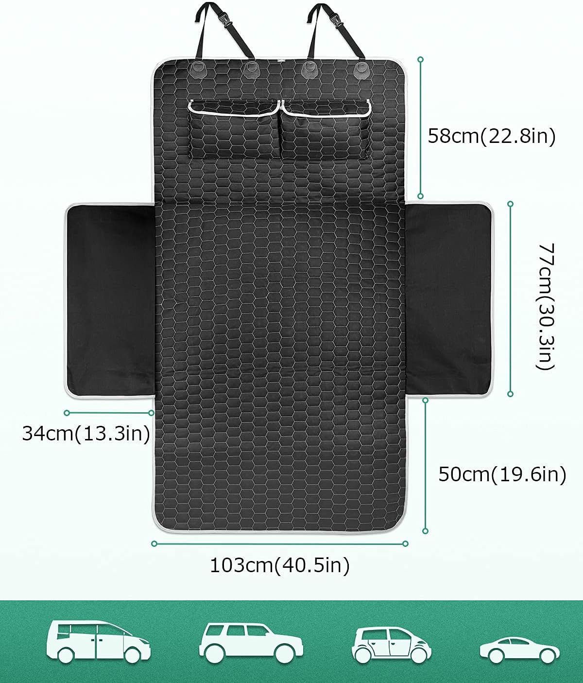 Waterproof Cargo Liner with Bumper Flap Protector D47964