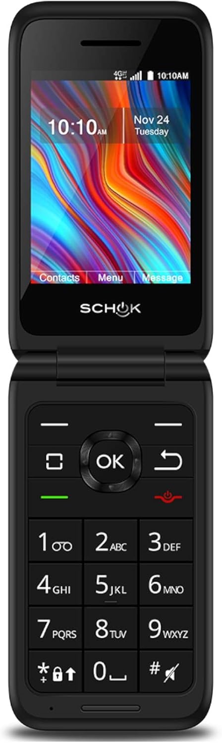 Black 4G LTE Flip Phone (8GB) E8887
