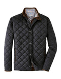 Black Quilted Travel Coat F473722