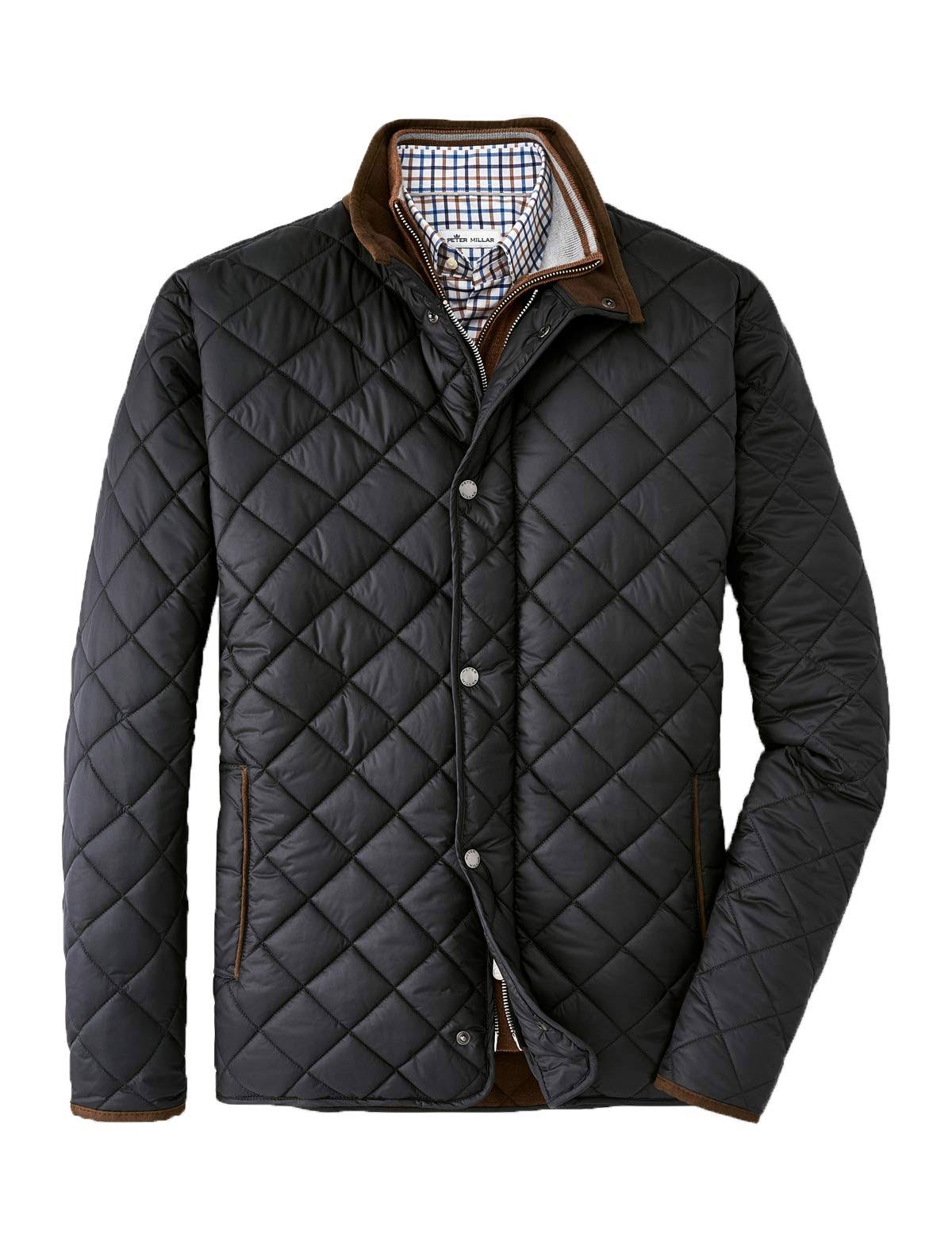 Black Quilted Travel Coat F473722