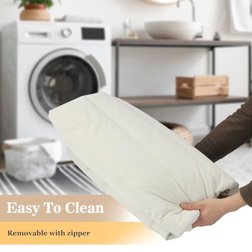 White Memory Foam Bean Bag Chair T308268