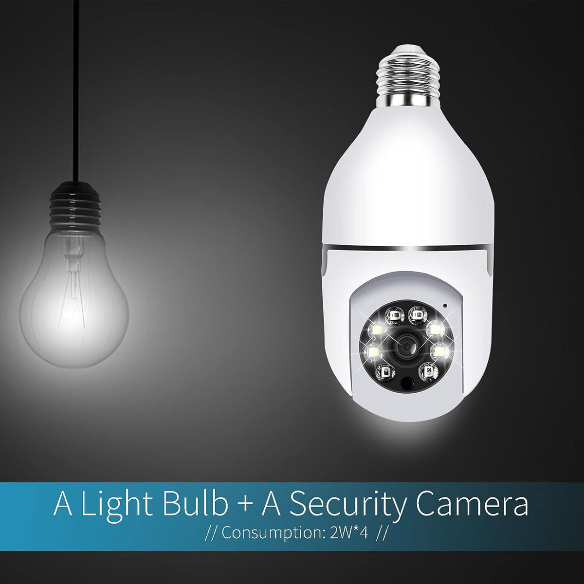 Full-HD 1080P Wireless Wi-Fi Security Camera with Night Vision I657769