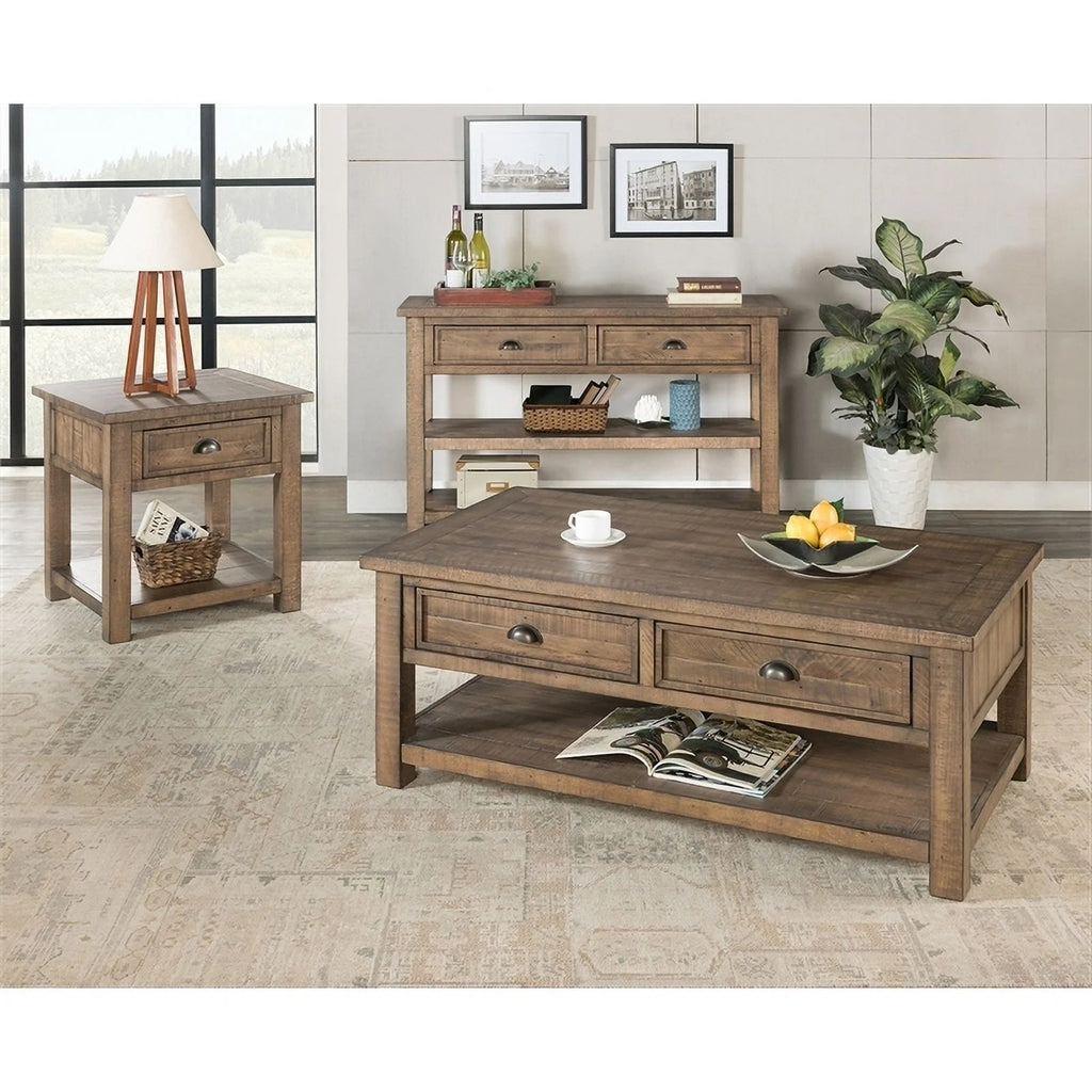 2 Drawer Coffee Table & Chairside Table G822