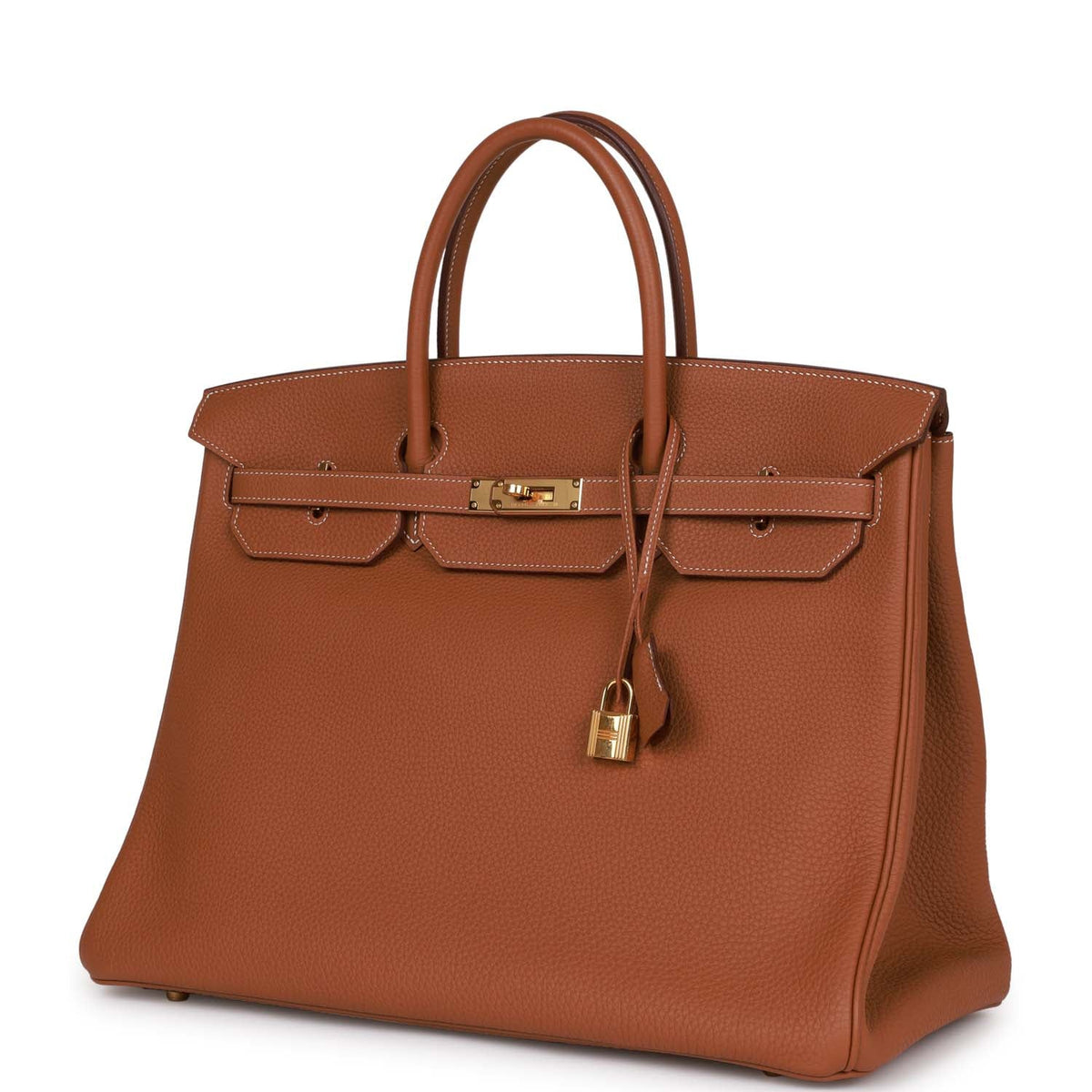 Pre-owned Gold Togo Leather Bag R854