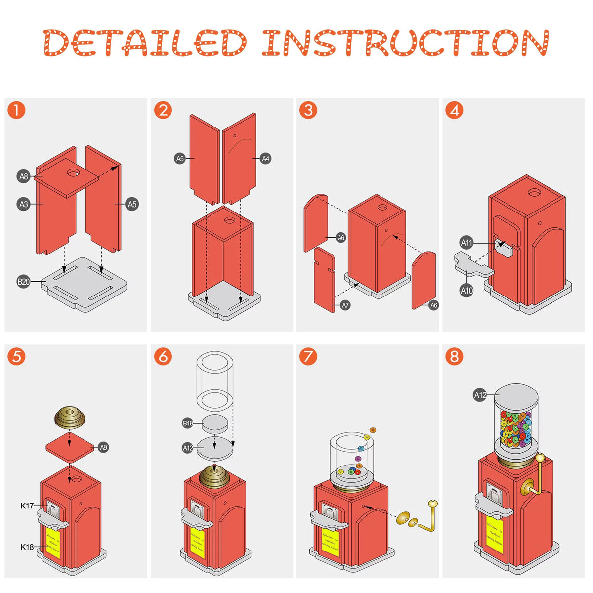 DIY Miniature House Kit 1:24 Scale M808009