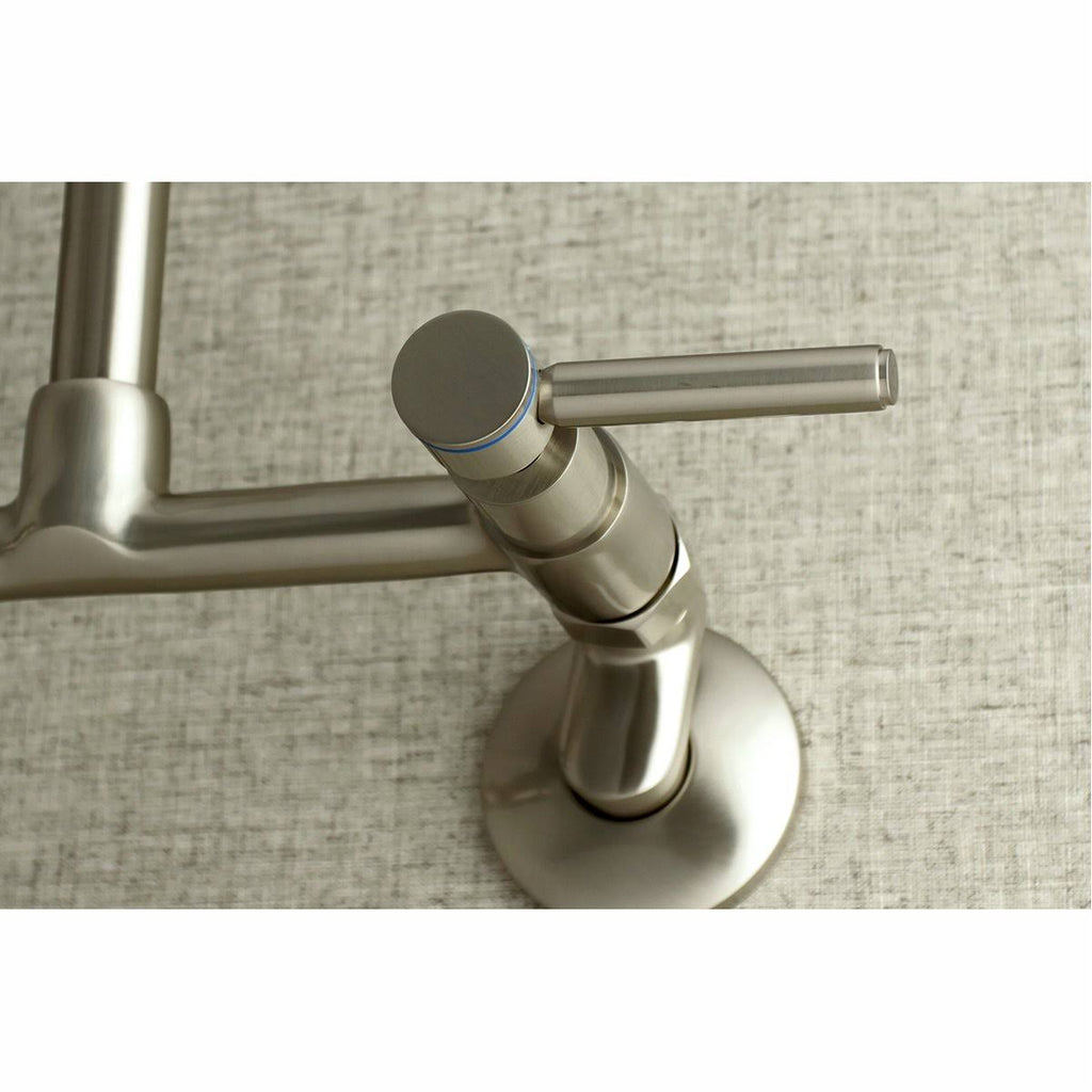 8x22 Adjustable Center Wall Mount Kitchen Faucet, Oil Rubbed Bronze C50705