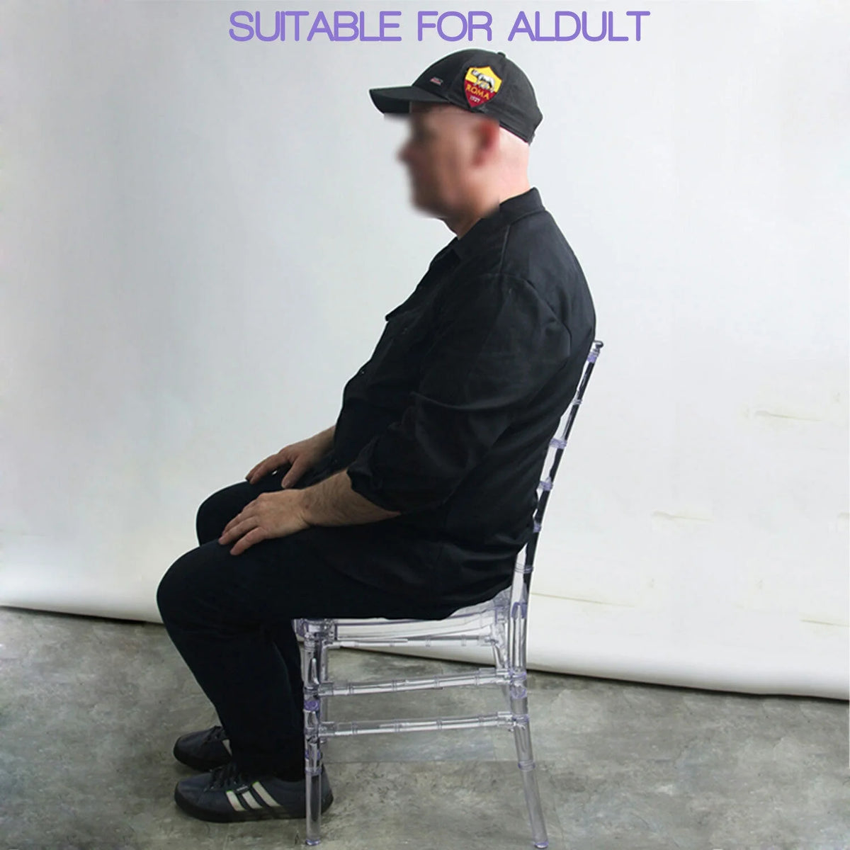 Transparent Acrylic Clear Stackable Chair Z37859