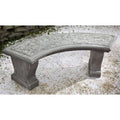 Alpine Stone Curved Leaf Bench B154