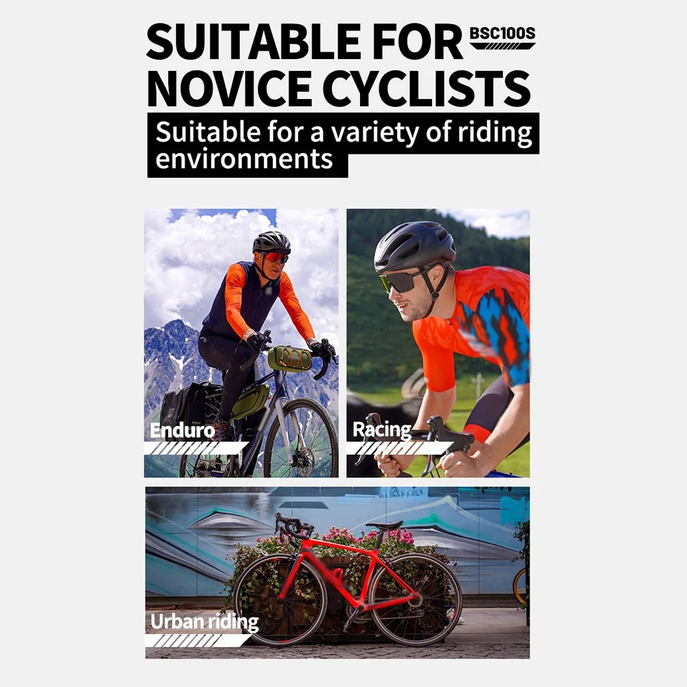 Wireless Waterproof Cycling Speedometer with 2.6inch Display D52155