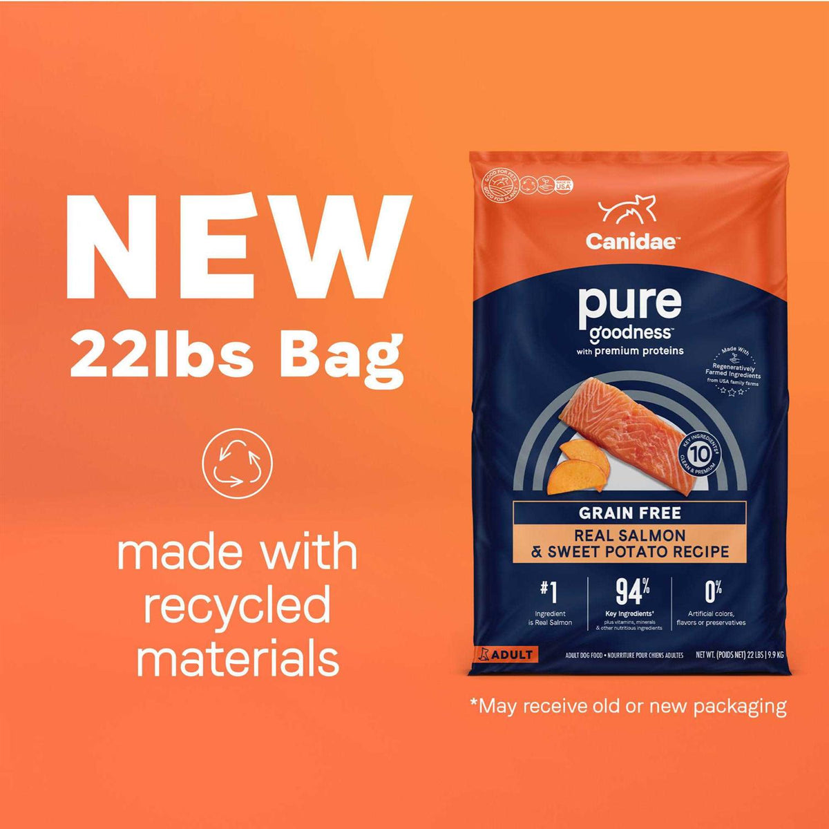 Grain Free Salmon & Sweet Potato Dry Dog Food Y861
