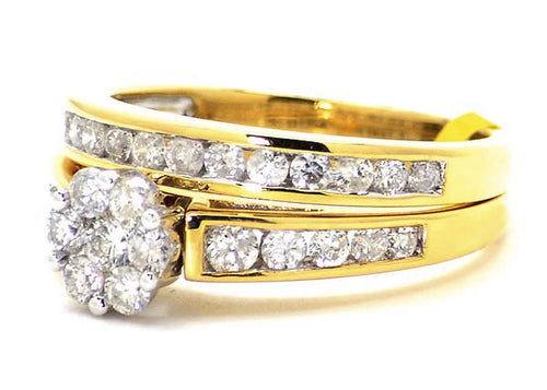 14k White Gold Diamond Geometric Ring D16564