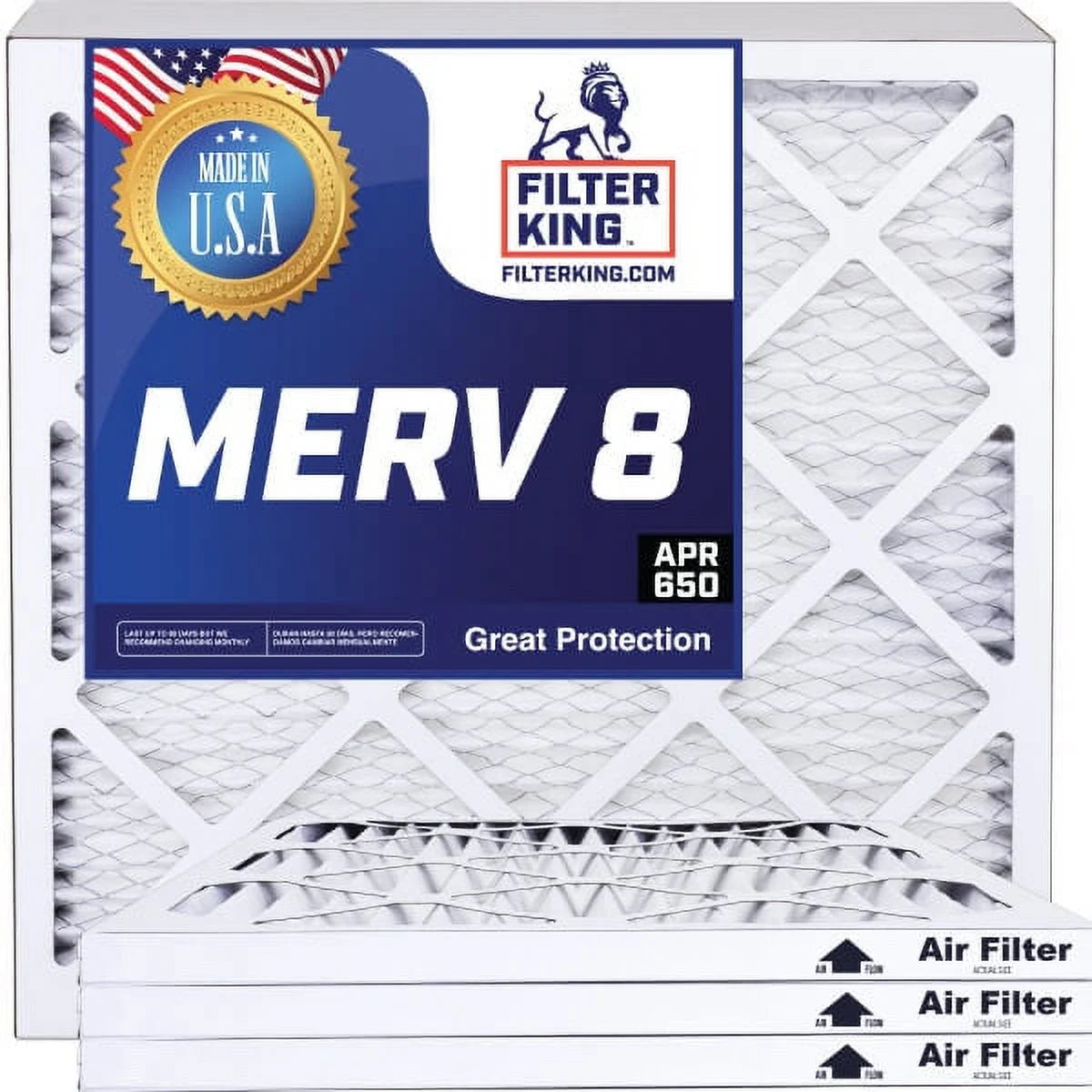 9x66x1 MERV 8 Pleated HVAC Air Filter 4-Pack H5862