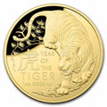 1 oz Gold $100 Lunar Year of the Tiger Domed Proof Coin Y448728