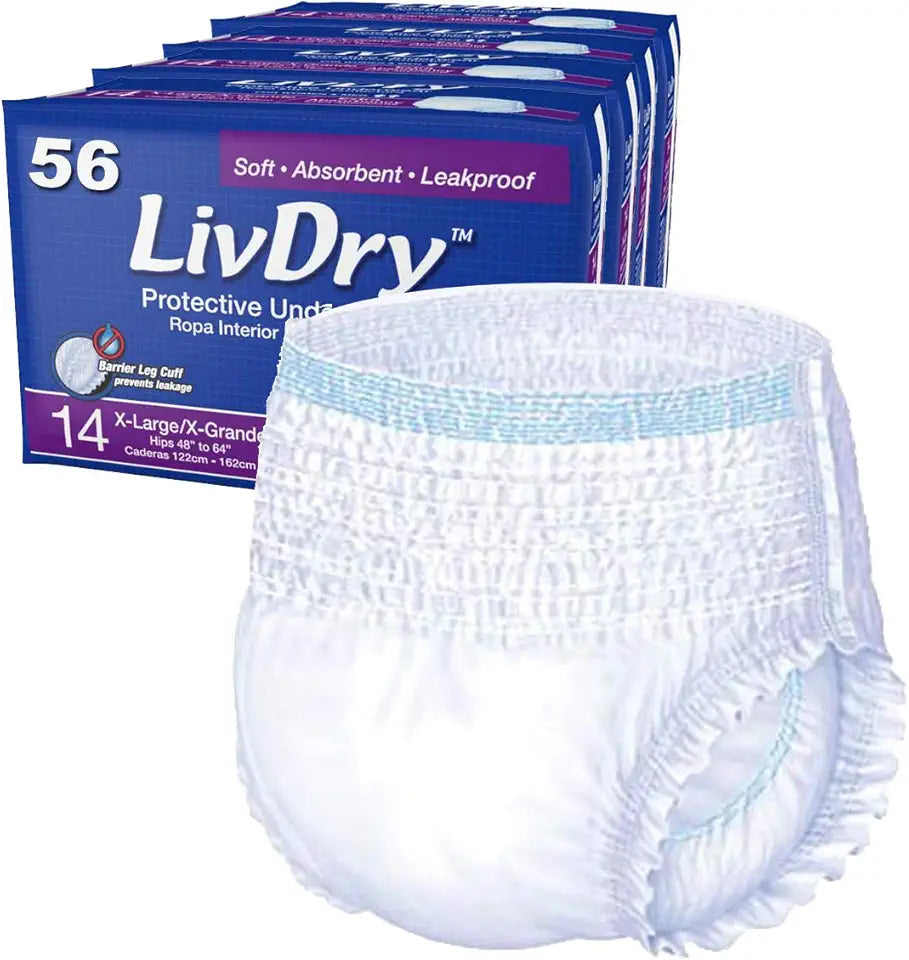 XL Incontinence Underwear, 56-Pack U374734