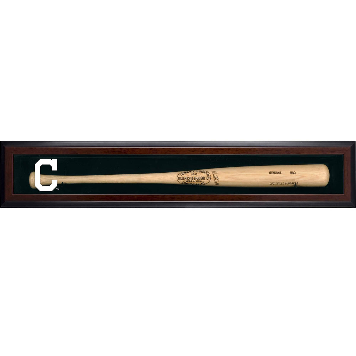 Brown Framed Single Bat Display Case X491949