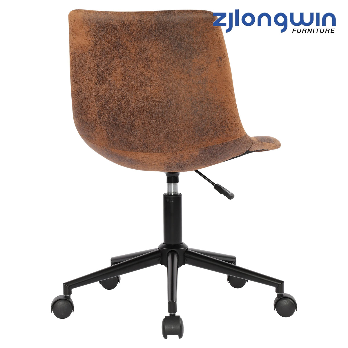 Brown Ergonomic Swivel Office Chair with Lumbar Support H320755