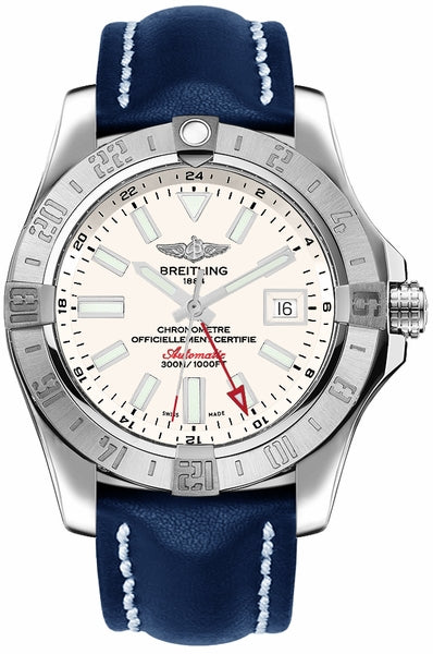 Silver Dial 43mm GMT Watch L2997