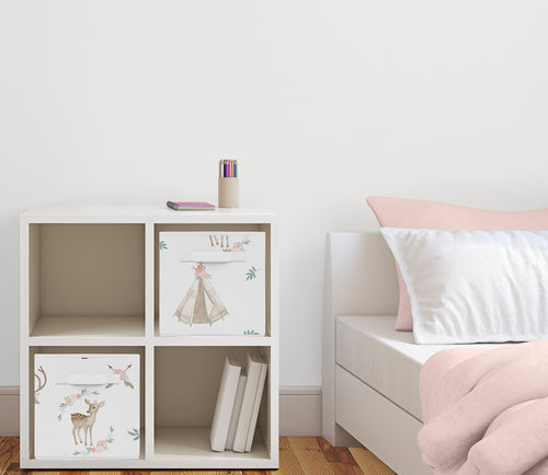 2 Piece Fabric Storage Bins C37887