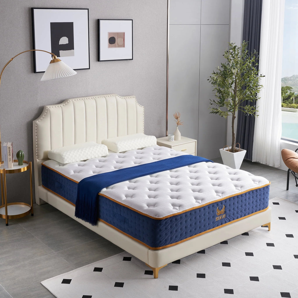 12 Inch Medium-Firm Hybrid Mattress with Cooling Gel Memory Foam T742690