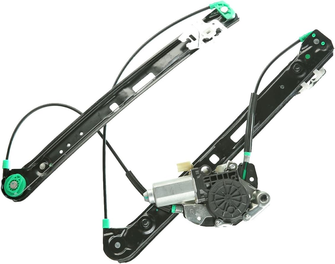 Front Right Passenger Side Power Window Regulator with Motor for BMW E46 325i 328i 330i 1999-2005 Sedan Wagon Pack of 2 Z684