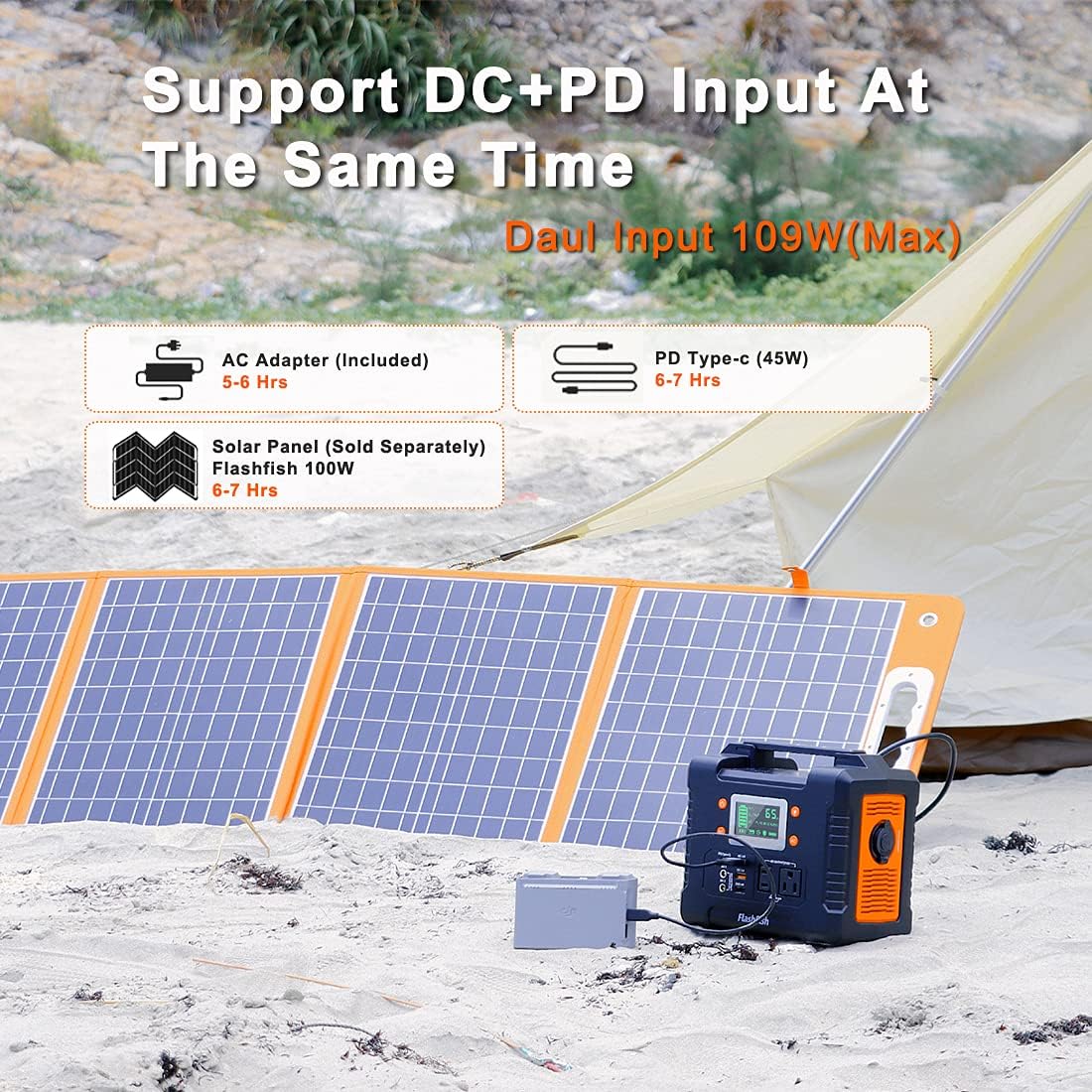 330W Portable Power Station 81000mAh 300Wh Solar Generator M767882