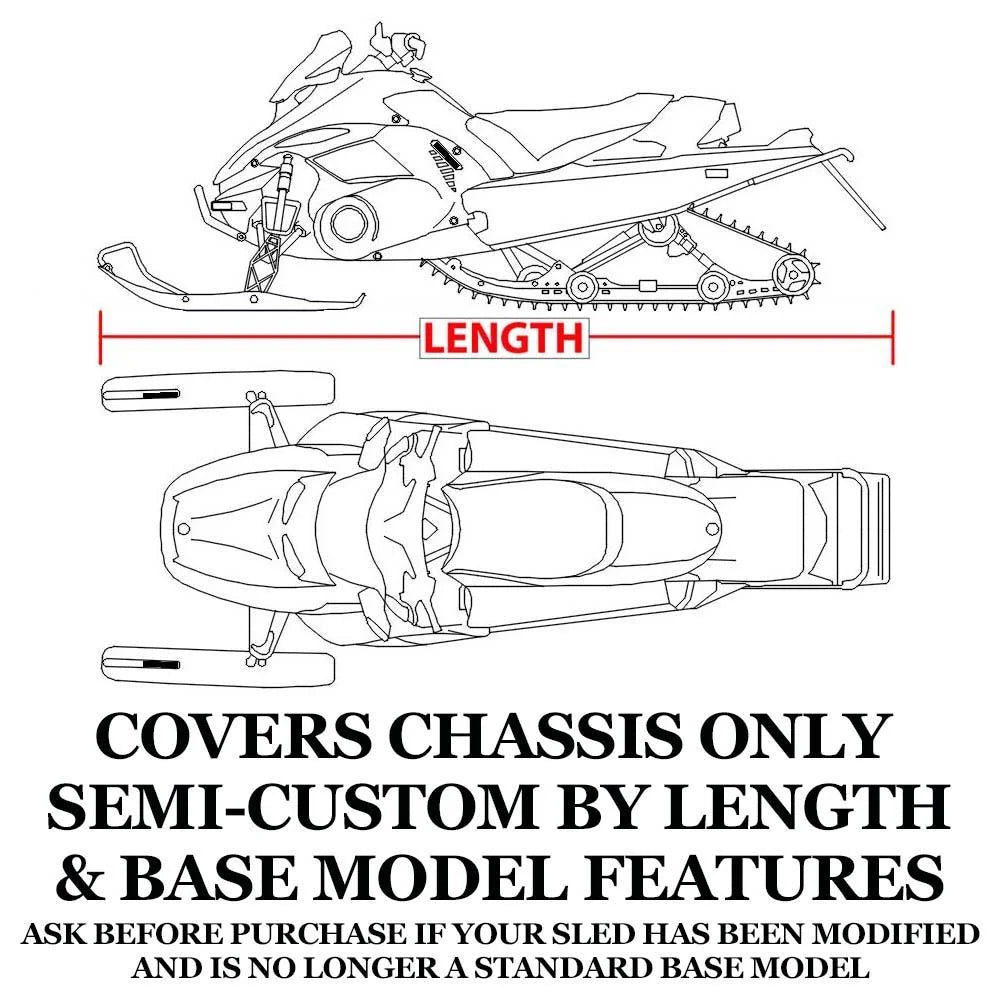 Trailerable 600 Denier Snowmobile Cover T544