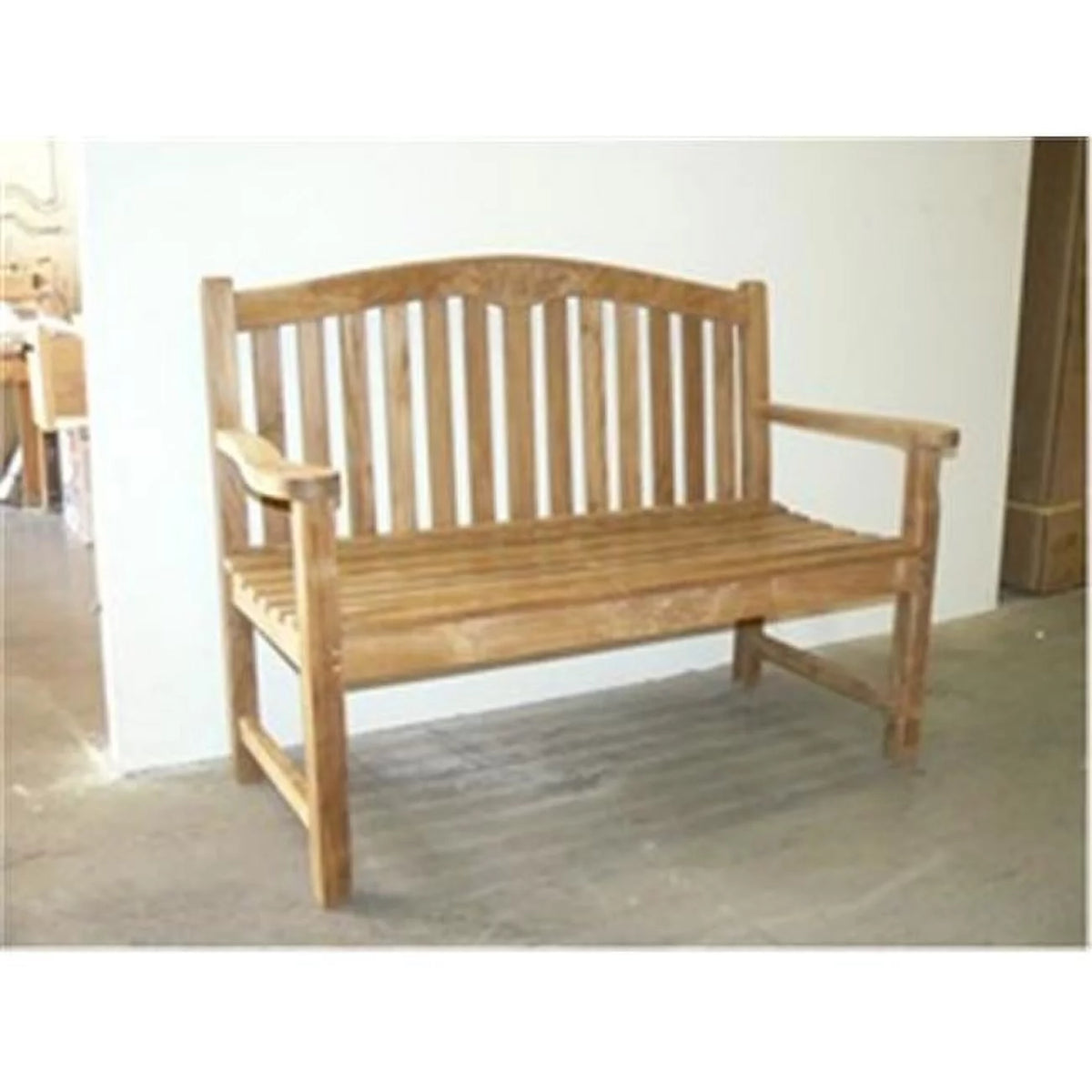 50 Inch Round Teak Bench Q7044