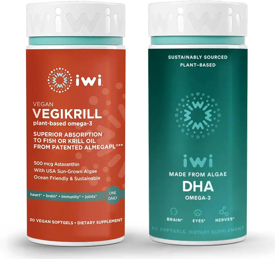 Vegan Plant-Based Algae Omega-3 Bundle, 30 Servings A583
