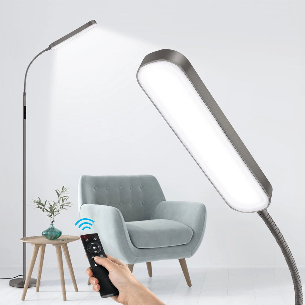 LED Reading Floor Lamp with Remote & Touch Control Q437