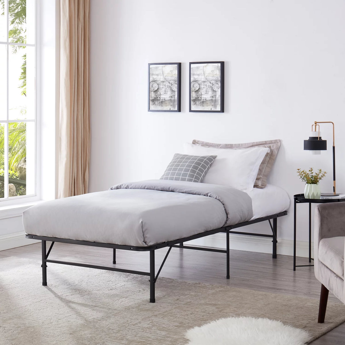 Black Twin Bed Frame I470900