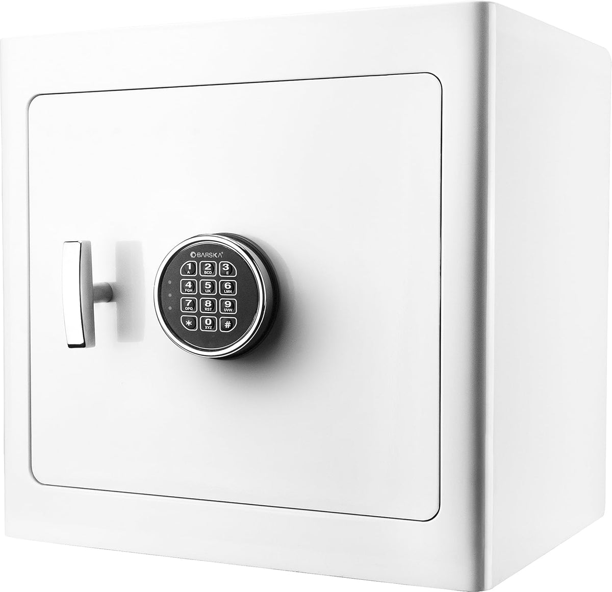 White Fireproof Jewelry Drawer Security Safe Cabinet with Organizer K3868
