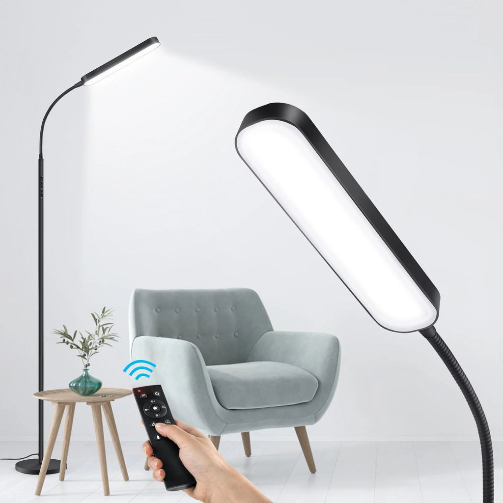LED Reading Floor Lamp with Remote & Touch Control Q437