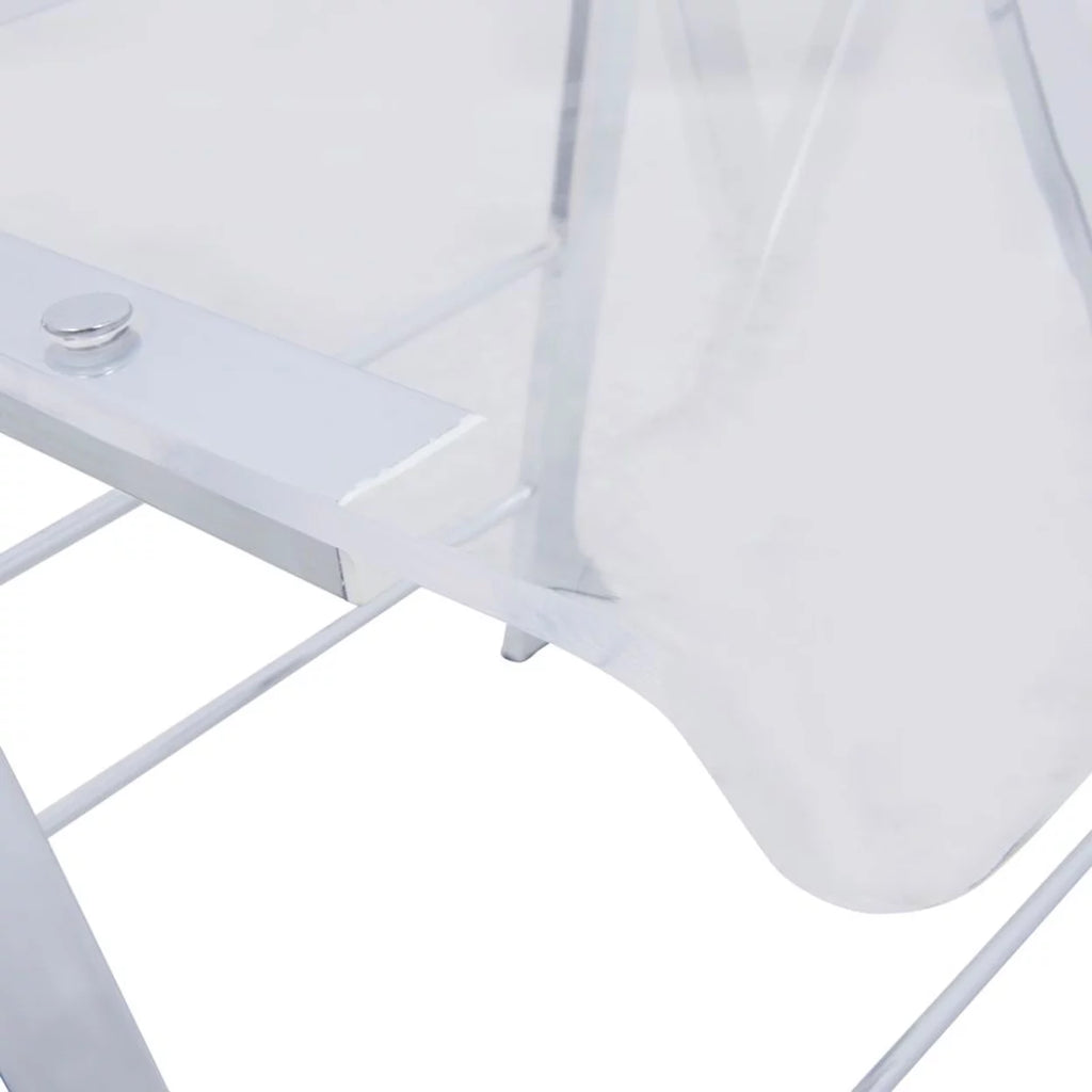 Clear Acrylic Folding Chair Set of 4 S66827