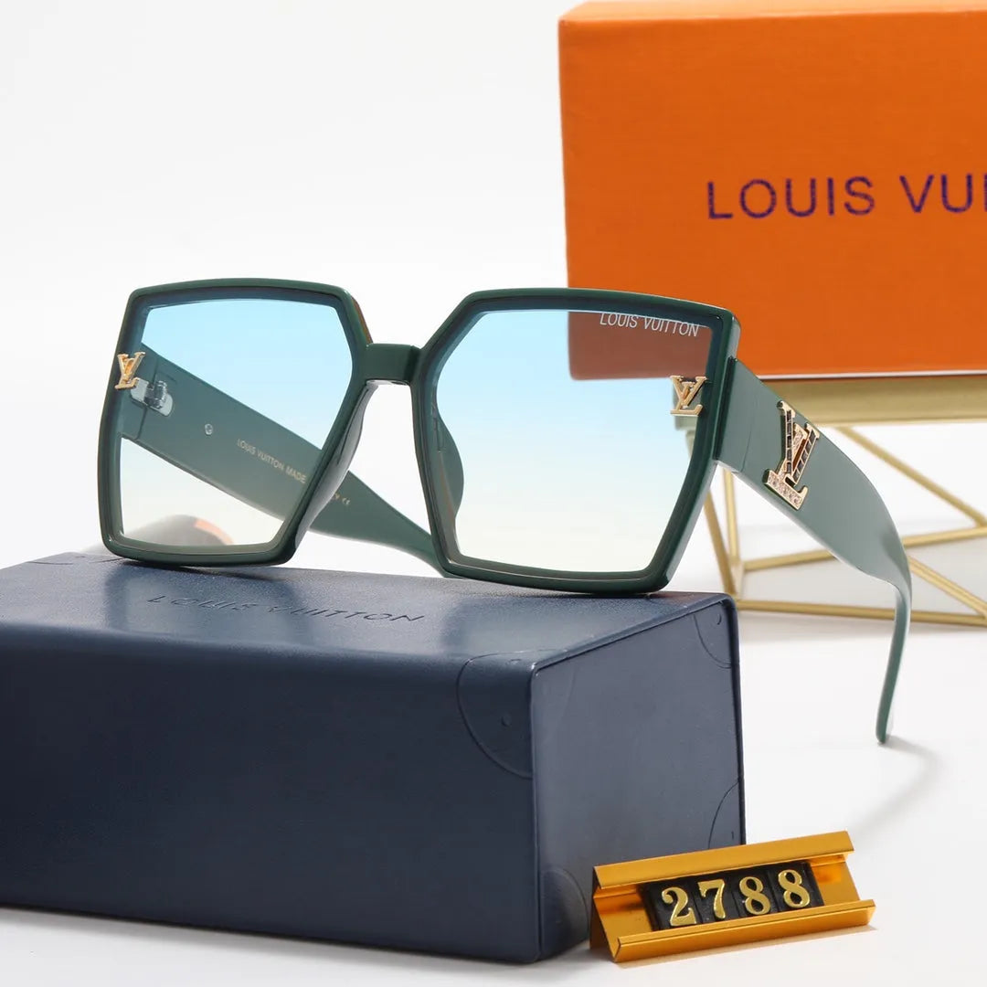 Square Rhinestone Polarized Sunglasses L462644