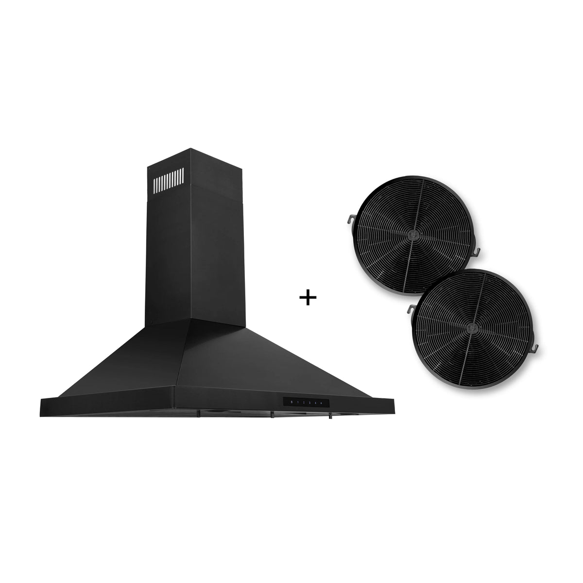 36 Convertible Wall Mount Range Hood with Charcoal Filters X509458