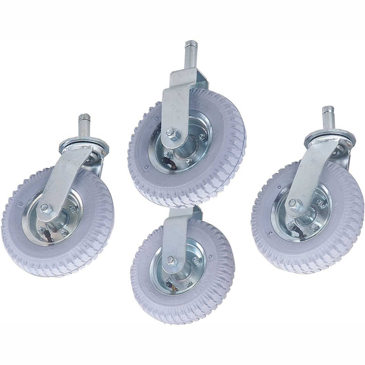 Pneumatic 2 Swivel and 2 Rigid Stem Caster V25819