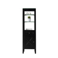 18 in W x 14 in D Espresso Bathroom Linen Cabinet Y859
