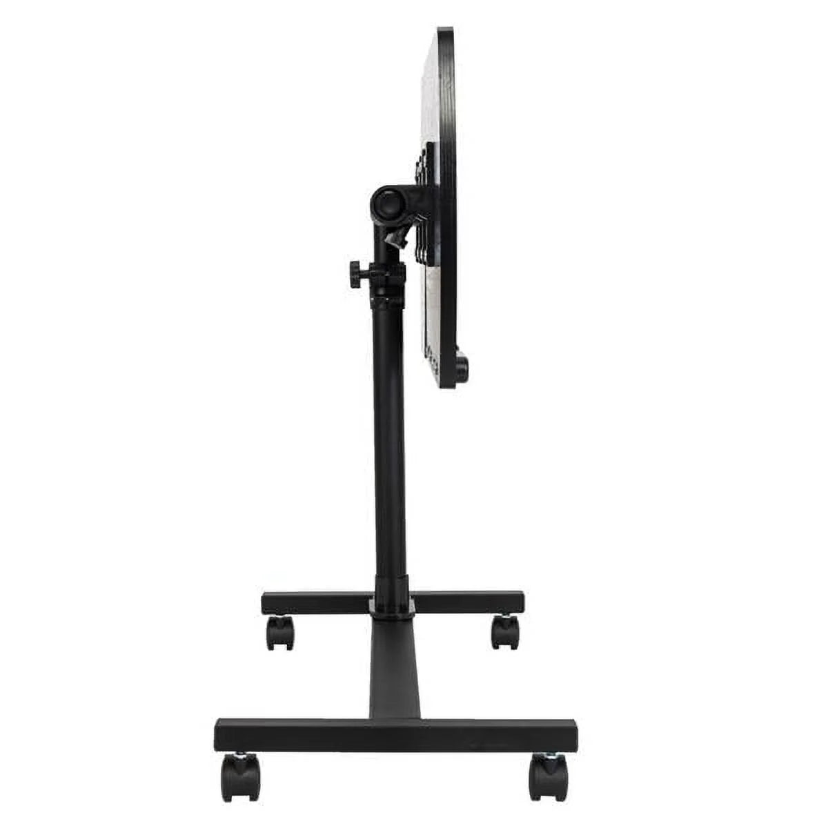 Portable Rolling Laptop Desk, Adjustable Height, Black U398416
