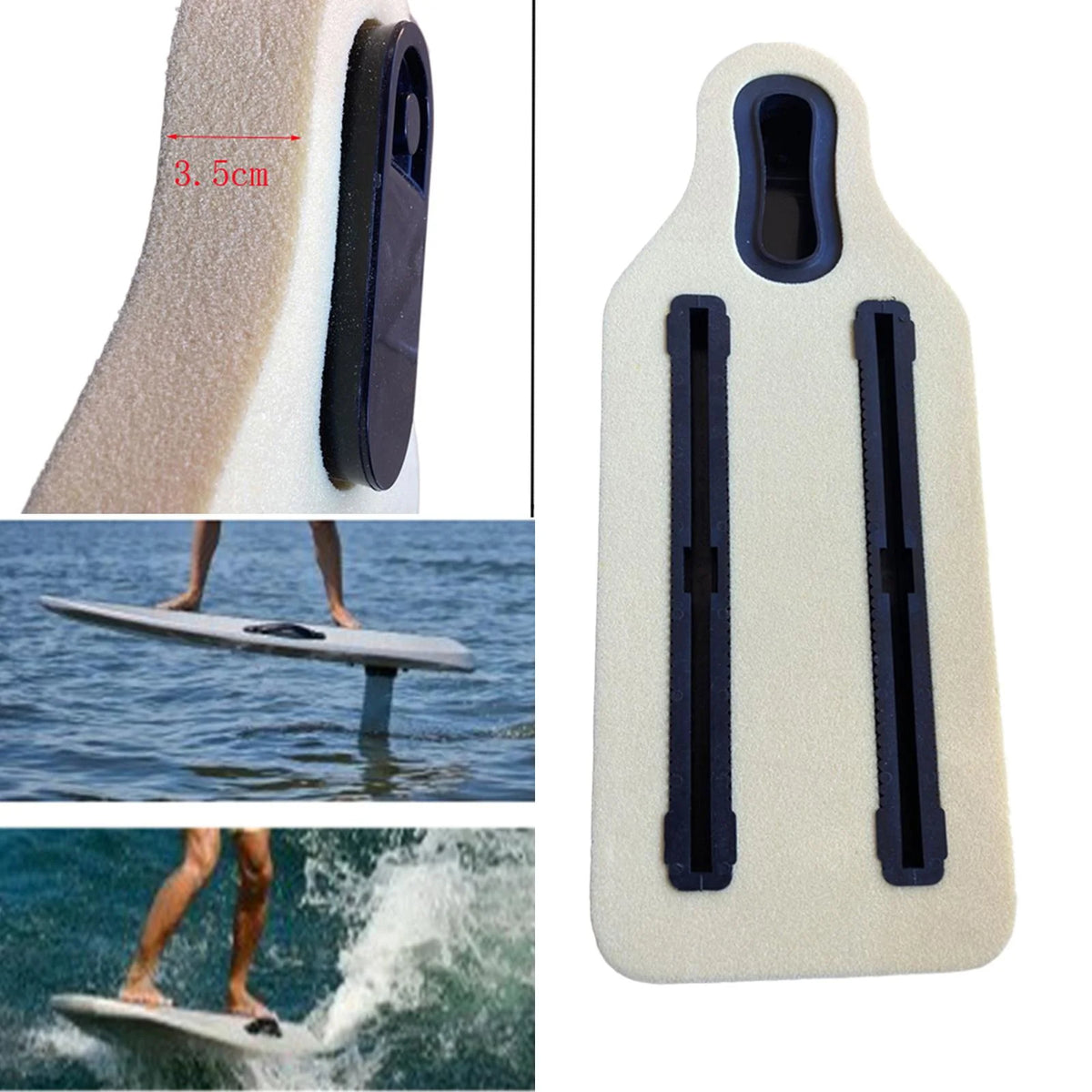 10 inch Hydrofoil Board Surfboard with Reinforced Base Fin Case and Tail Rudder O98088