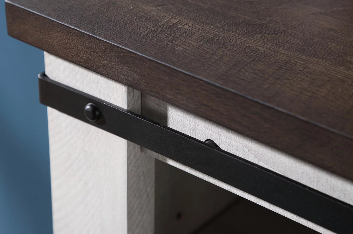 Farmhouse Barn Door TV Stand U515526